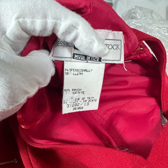 Vintage Jessica McClintock Gunne Sax Red Long Dress - Picture 9 of 9